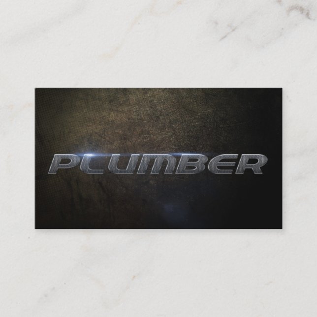 Cartão De Visita Plumber Business card (Frente)