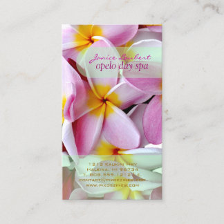 Cartão De Visita PLUMERIAS DE PINK PixDezines