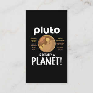 Cartão De Visita Plutão Planeta Engraçado Fata Humor com Astronom