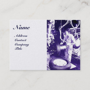 Cartão De Visita PNEUS, AUTOMOTIVO,Garagem de reparação de autom