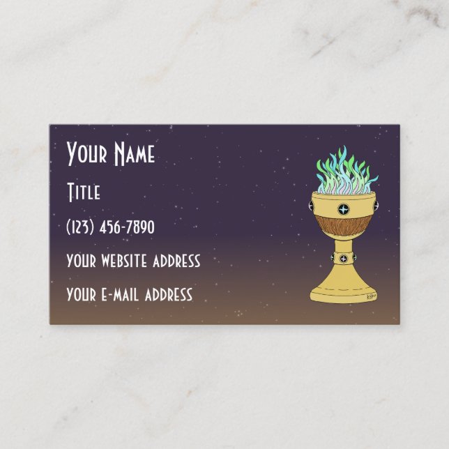 Cartão De Visita Poção mágica em Mazer e Chalice Combo (Frente)