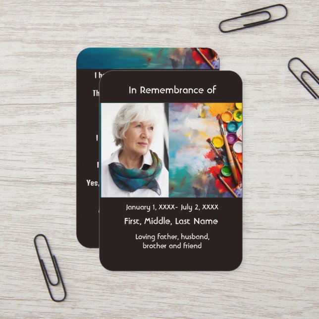 Cartão De Visita Pocket Pocket Card Painter Pintura (Frente/Verso In Situ)