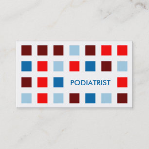 Cartão De Visita PODIATRIST (quadrados moderados)