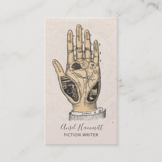 Cartão De Visita Poeta de Escritor (Frente)