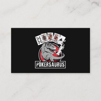 Cartão De Visita Poker Poker T Rex Dinosaur Gambing G