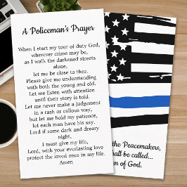Cartão De Visita Policial de Polícia de Oração
