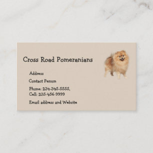Cartão De Visita Pomeranianos Pet    Animal Business Card Magnet