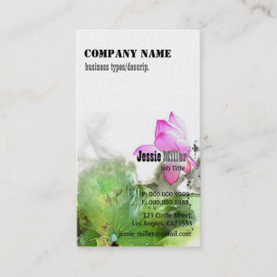 Cartão De Visita POND LOTUS l Pintura em Pincel Chinês