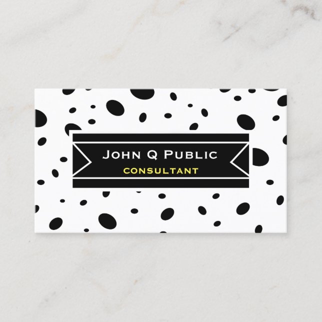 Cartão De Visita pontas pretas negros quentes modernas, lado duplo  (Frente)