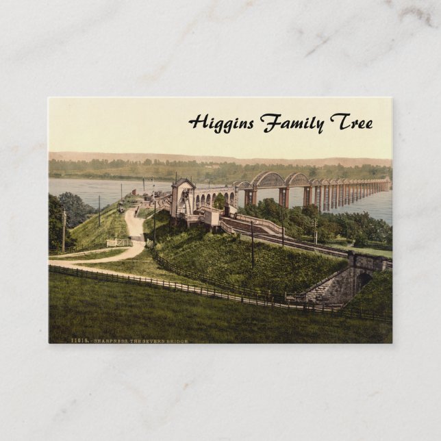 Cartão De Visita Ponte de Severn, agudeza, Gloucestershire, (Frente)