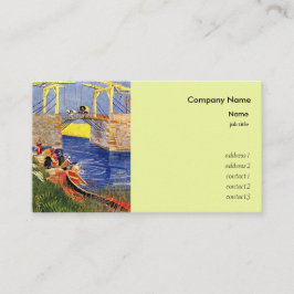 Cartão De Visita Ponte Langlois em Arles com Mulheres Lavando