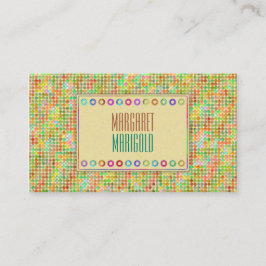 Cartão De Visita Pontos Amarelos