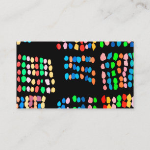 Cartão De Visita Pontos coloridos