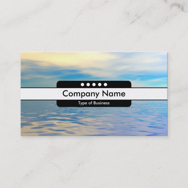 Cartão De Visita Pontos da Banda central 5 - Mar tropical (Frente)