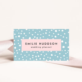 Cartão De Visita Pontos Dalmáticos Azuis, Pontos Dalmáticos, Impres