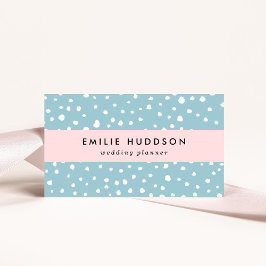 Cartão De Visita Pontos Dalmáticos Azuis, Pontos Dalmáticos, Impres