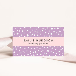 Cartão De Visita Pontos Dalmáticos Lilac, Pontos Dalmáticos, pontos
