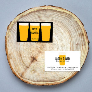 Cartão De Visita Pontos de Cerveja 2  Tradicional