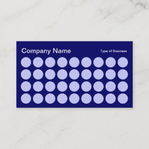 Cartão De Visita Pontos - Marinho Pó Azul, Branco e Dp