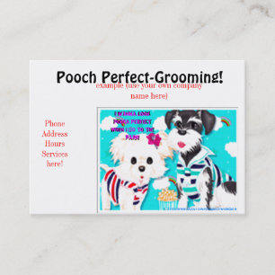 Cartão De Visita Pooch Perfect Grooming BC