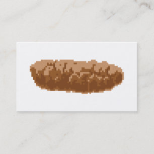 Cartão De Visita Poop de pixel de 8 bits
