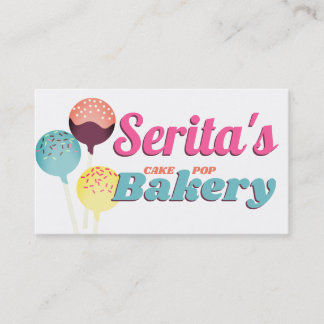 Cartão De Visita pop de bolos borboletas de pastelaria
