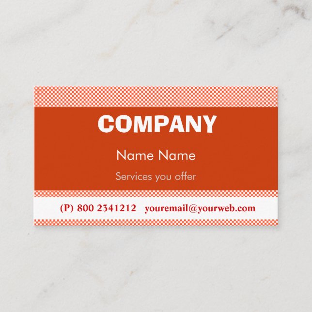 Cartão De Visita Pop de Techno retro (Frente)