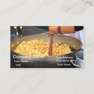 Cartão De Visita Popcorn Corn Kettle