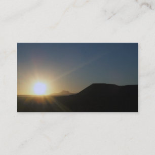 Cartão De Visita pôr do sol: utah