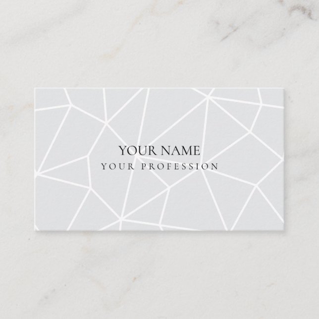 Cartão De Visita Poros modernos do céu azul geométrico abstrato min (Frente)