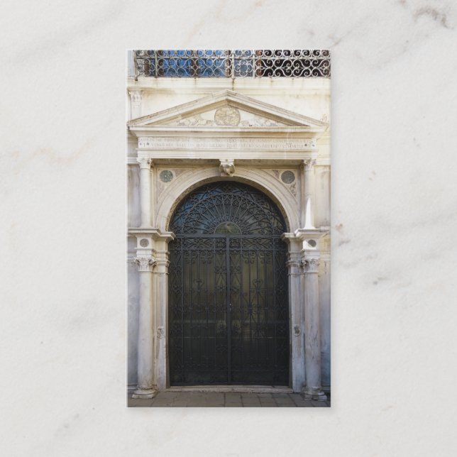 Cartão De Visita porta de ferro (Frente)