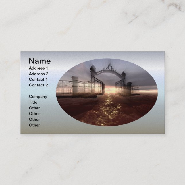 Cartão De Visita Porta dos céus (Frente)