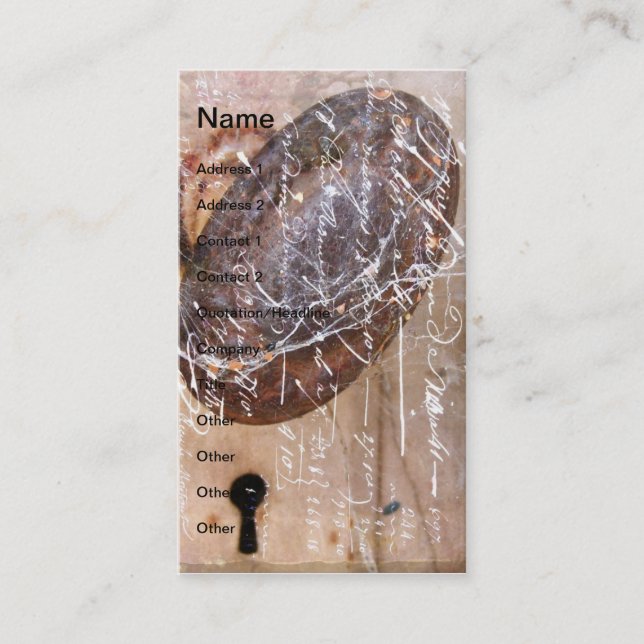 Cartão De Visita Porta Vintage (Frente)