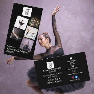 Cartão De Visita Portfólio de Fotos de Escola de Dança ballet sapat