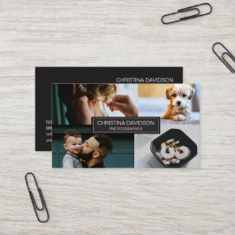 Cartão De Visita Portfólio personalizável de trabalho do Fotógrafo