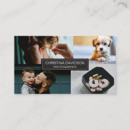 Cartão De Visita Portfólio personalizável de trabalho do Fotógrafo