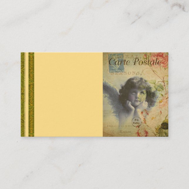 Cartão de visita postal francês (Frente)