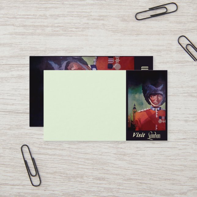 Cartão De Visita Poster de Londres (Frente/Verso In Situ)