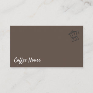 Cartão De Visita Pote de café Barista
