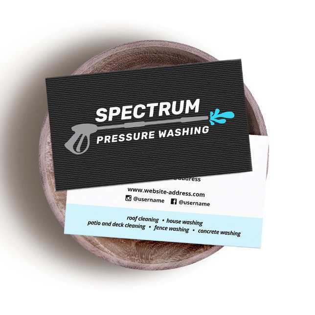 Cartão De Visita Potência de lavagem da pressão Lavando Douradas em (Criador carregado)