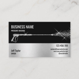 Cartão De Visita Potência de lavagem da pressão profissional