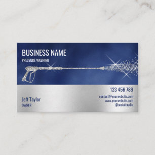 Cartão De Visita Potência de lavagem da pressão profissional