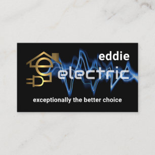 Cartão De Visita Powers Elétricos Letra-e Seu Nome