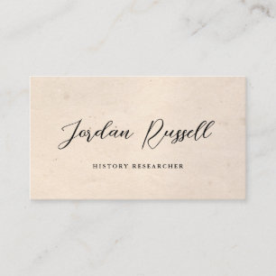 Cartão De Visita Praça de Fundo Envelhecida de Script de Caligrafia