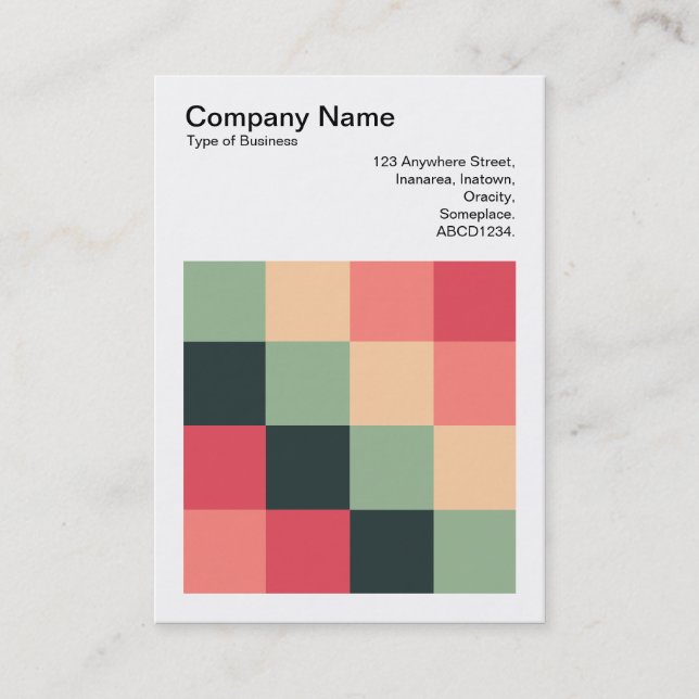 Cartão De Visita Praças de cores - 015 (Frente)