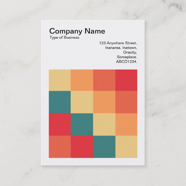 Cartão De Visita Praças de cores - 017 (Frente)