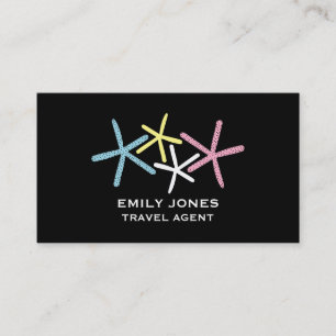 Cartão De Visita Praia Colorida, Viagem e Turismo