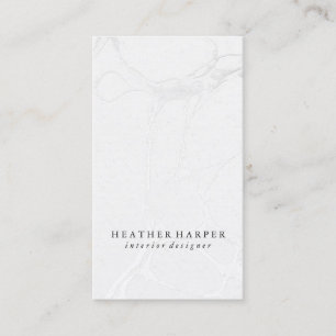Cartão de visita - prata cinzenta de mármore