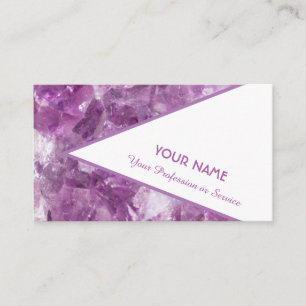 Cartão De Visita Precioso amethyst gem