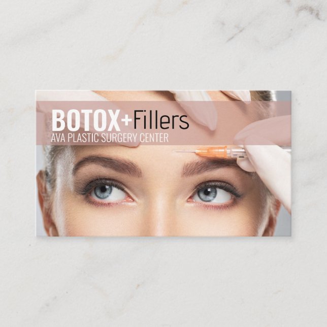 Cartão De Visita Preenchimento Botox Cirurgia Plástica  (Frente)